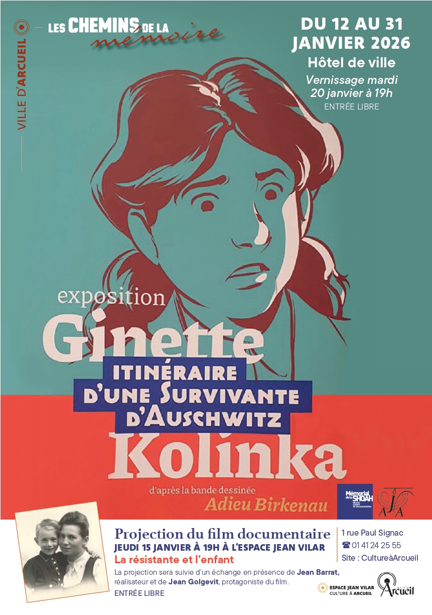 Affiche de prészntation de l'exposition Ginette Kolinka